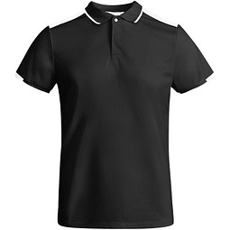 Tamil Sport Poloshirt für Kinder, schwarz, 16