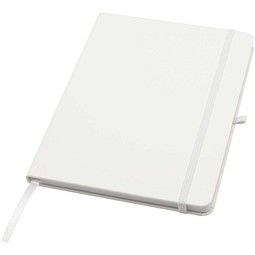 Teak A5 Hardcover Notizbuch, liniert, aus recyceltem Material, weiss