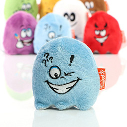 Minifeet® Displayreiniger Schmoozies, Teamgeist mit Anti-Stress-Funktion, hellblau