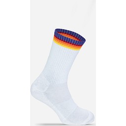 Mr. Socks Tennissocken, 37-42, White / Rainbow