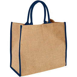 Jute Tragetasche The Large, natur/navy