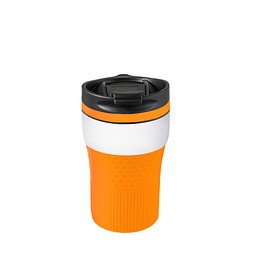 Thermobecher RETUMBLER-BAYAMO CORPORATE, weiß/orange