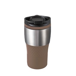 Thermobecher RETUMBLER-BAYAMO MEZZO CORPORATE, silber/braun