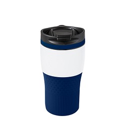 Thermobecher RETUMBLER-BAYAMO MEZZO CORPORATE, weiß/dunkelblau