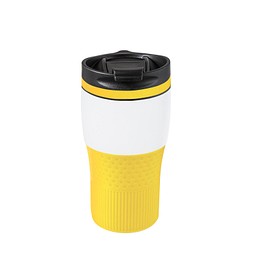 Thermobecher RETUMBLER-BAYAMO MEZZO CORPORATE, weiß/gelb