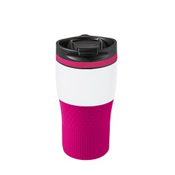 Thermobecher RETUMBLER-BAYAMO MEZZO CORPORATE, weiß/magenta