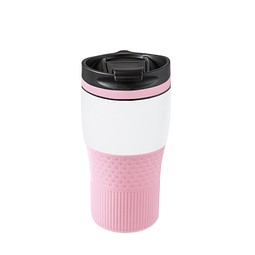 Thermobecher RETUMBLER-BAYAMO MEZZO CORPORATE, weiß/rosa