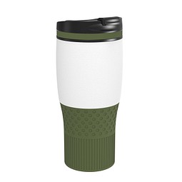 Thermobecher RETUMBLER-myBAYAMO GRANDE II, weiß/dunkelgrün