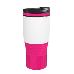 Thermobecher RETUMBLER-myBAYAMO GRANDE II, weiß/magenta