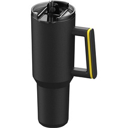 Thermobecher RETUMBLER-myKINGS CANYON 900, schwarz, Ring gelb