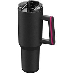 Thermobecher RETUMBLER-myKINGS CANYON 900, schwarz, Ring magenta