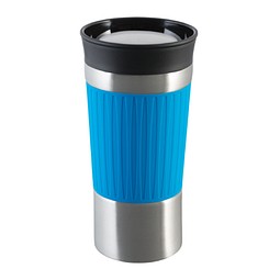Thermobecher RETUMBLER-myKINGSTON, silber, hellblau