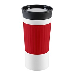 Thermobecher RETUMBLER-myKINGSTON, weiß, rot