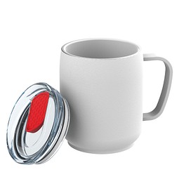 Thermotasse RETUMBLER-myNIZZA CERAMIC, weiß/rot