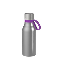 Thermotrinkflasche RETUMBLER-myNIZZA II 420 CERAMIC, silber, Ring lila
