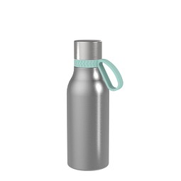 Thermotrinkflasche RETUMBLER-myNIZZA II 420 CERAMIC, silber, Ring mint