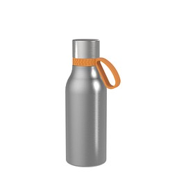 Thermotrinkflasche RETUMBLER-myNIZZA II 420 CERAMIC, silber, Ring orange