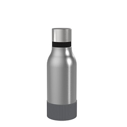 Thermotrinkflasche RETUMBLER-myNIZZA II 420 CERAMIC, silber, Sleeve anthrazit