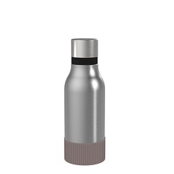 Thermotrinkflasche RETUMBLER-myNIZZA II 420 CERAMIC, silber, Sleeve braun