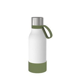 Thermotrinkflasche RETUMBLER-myNIZZA II 420 CERAMIC, weiß/dunkelgrün/dunkelgrün