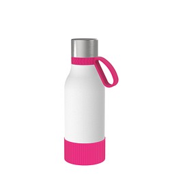 Thermotrinkflasche RETUMBLER-myNIZZA II 420 CERAMIC, weiß/magenta/magenta