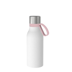 Thermotrinkflasche RETUMBLER-myNIZZA II 420 CERAMIC, weiß, Ring rosa