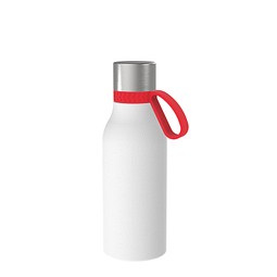 Thermotrinkflasche RETUMBLER-myNIZZA II 420 CERAMIC, weiß, Ring rot