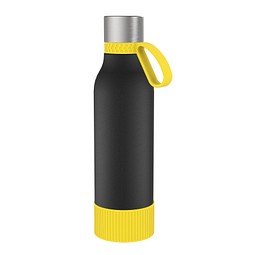 Thermotrinkflasche RETUMBLER-myNIZZA II 600 CERAMIC, schwarz/gelb/gelb