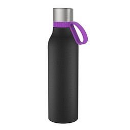Thermotrinkflasche RETUMBLER-myNIZZA II 600 CERAMIC, schwarz, Ring lila