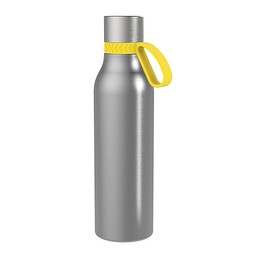 Thermotrinkflasche RETUMBLER-myNIZZA II 600 CERAMIC, silber, Ring gelb
