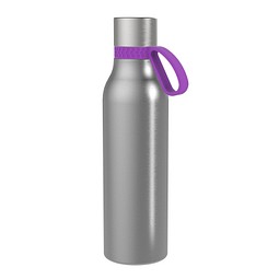 Thermotrinkflasche RETUMBLER-myNIZZA II 600 CERAMIC, silber, Ring lila