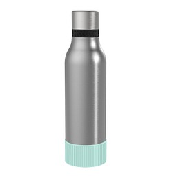 Thermotrinkflasche RETUMBLER-myNIZZA II 600 CERAMIC, silber, Sleeve mint