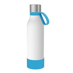 Thermotrinkflasche RETUMBLER-myNIZZA II 600 CERAMIC, weiß/hellblau/hellblau