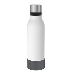 Thermotrinkflasche RETUMBLER-myNIZZA II 600 CERAMIC, weiß, Sleeve anthrazit