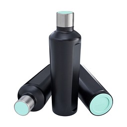 Thermotrinkflasche RETUMBLER-mySTEELONE, schwarz/mint