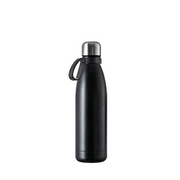 Thermotrinkflasche RETUMBLER-NIZZA, schwarz, Ring schwarz
