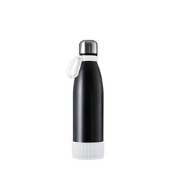 Thermotrinkflasche RETUMBLER-NIZZA, schwarz/weiß/weiß