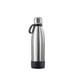 Thermotrinkflasche RETUMBLER-NIZZA, silber/schwarz/schwarz