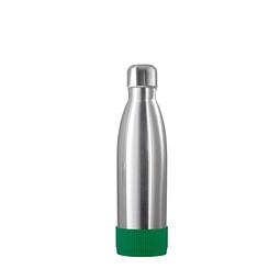 Thermotrinkflasche RETUMBLER-NIZZA, silber, Sleeve grün