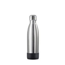 Thermotrinkflasche RETUMBLER-NIZZA, silber, Sleeve schwarz