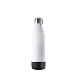 Thermotrinkflasche RETUMBLER-NIZZA, weiß, Sleeve schwarz