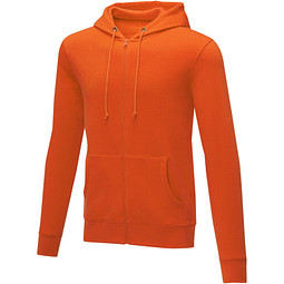 Theron Hoodie mit Reißverschluss für Herren, orange, 3XL