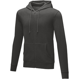 Theron Hoodie mit Reißverschluss für Herren, storm grey, S