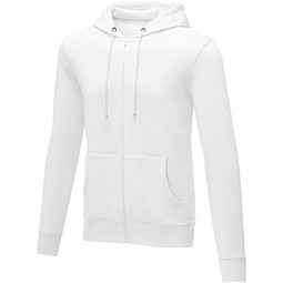 Theron Hoodie mit Reißverschluss für Herren, weiss, 3XL