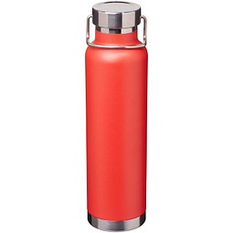 Thor 650 ml RCS-zertifizierte Kupfer-Vakuum Isolierflasche aus recyceltem Edelstahl, rot
