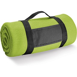 THORPE. Fleecedecke (180 g/m²) mit abnehmbarem Griff, Hellgrün