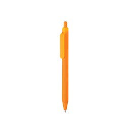 Werbeartikel Tide Smooth Touch Stift – orange – mit Logo bedruckt Druckkugelschreiber blau schreibend nachhaltig für den Büroalltag