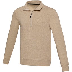 Tin Aware™ Pullover mit Half-Zip Reißverschluss Unisex, Oatmeal, M