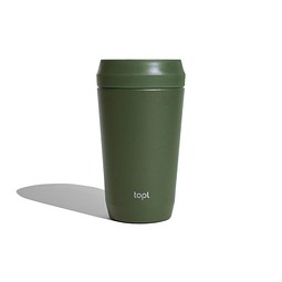 Topl-Trinkbecher aus rec. Stahl mit 360-Grad-Deckel 354ml, grün