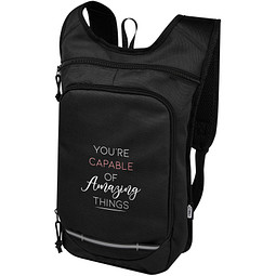 Trails GRS RPET Outdoor Rucksack 6,5 L, schwarz